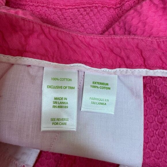 Lilly Pulitzer Adie Shorts Side Zip Bright Pink Size 4 100% cotton - Picture 4 of 7